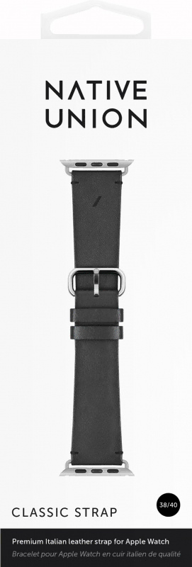 Ремешок NATIVE UNION Classic Strap для Apple Watch S/M (Черный)