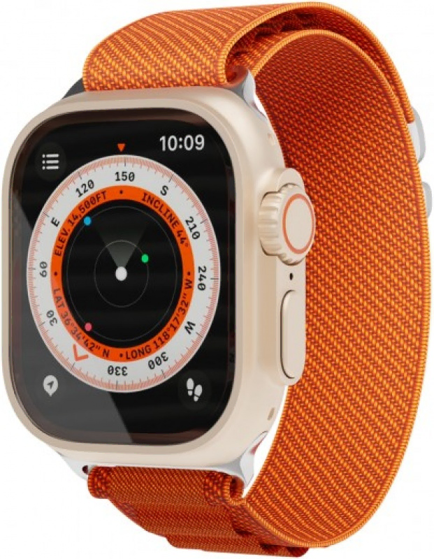 Ремешок нейлоновый Extreme Band "vlp" для Apple Watch 42/44/45/49mm, оранжевый