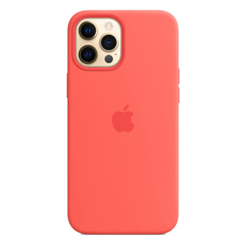 Накладка Apple iPhone 12 Pro Max Silicon Case MagSafe (Розовый цитрус)