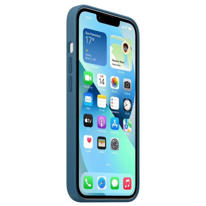 Накладка Apple iPhone 14 Plus Silicon Case MagSafe Animation (Синий)