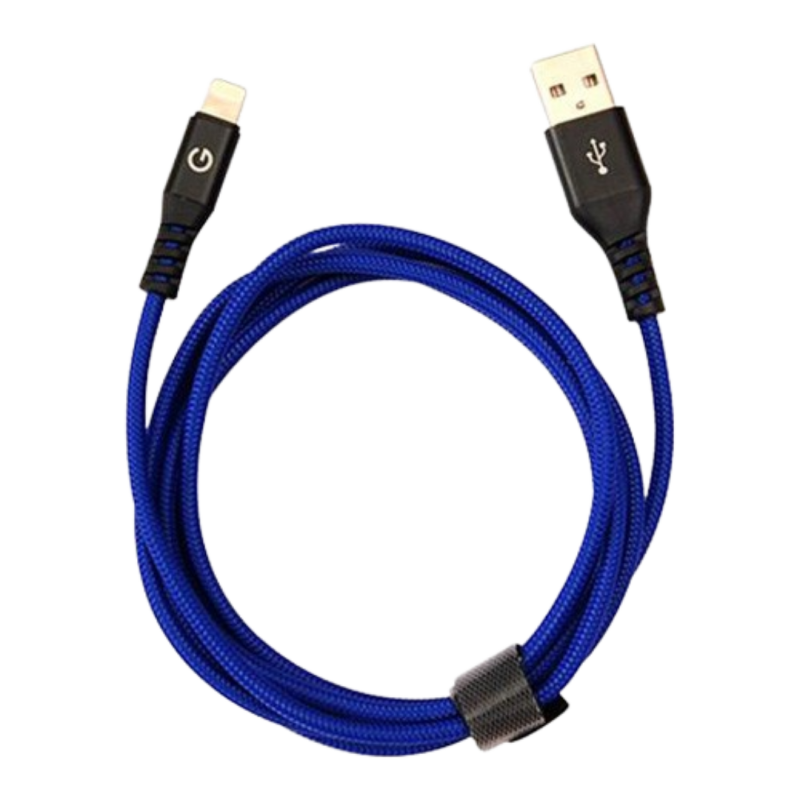 EnergEA Кабель Bazic GoCharge USB-C to Lightning MFI C94 Blue 1.2m