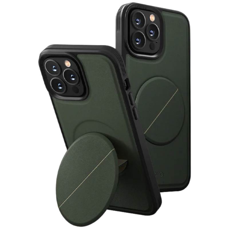Uniq для iPhone 14 Pro чехол NOVO with magnetic grip Green