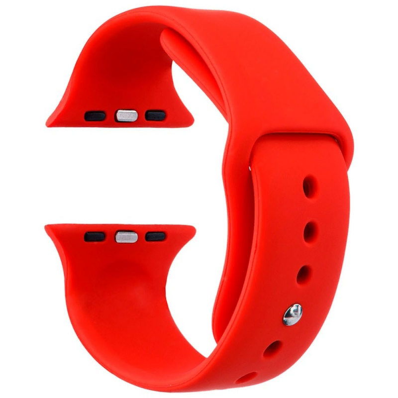 Ремешок силиконовый «vlp» Silicone Band для Apple Watch 42/44 мм, красный