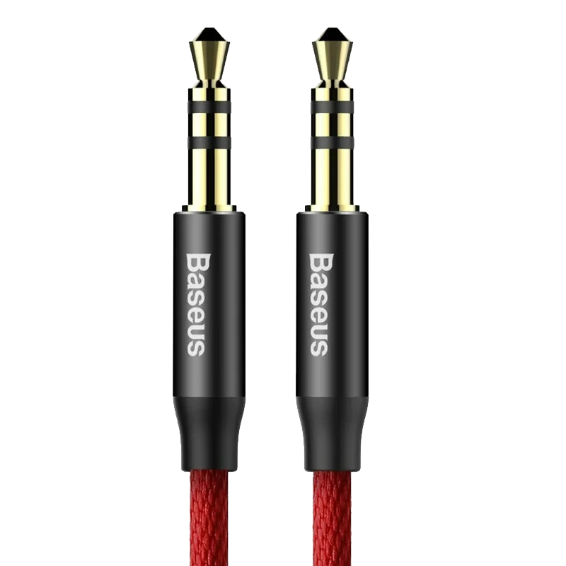 Кабель Baseus Yiven Audio Cable 3.5 male Audio M30 1M Red+ Black