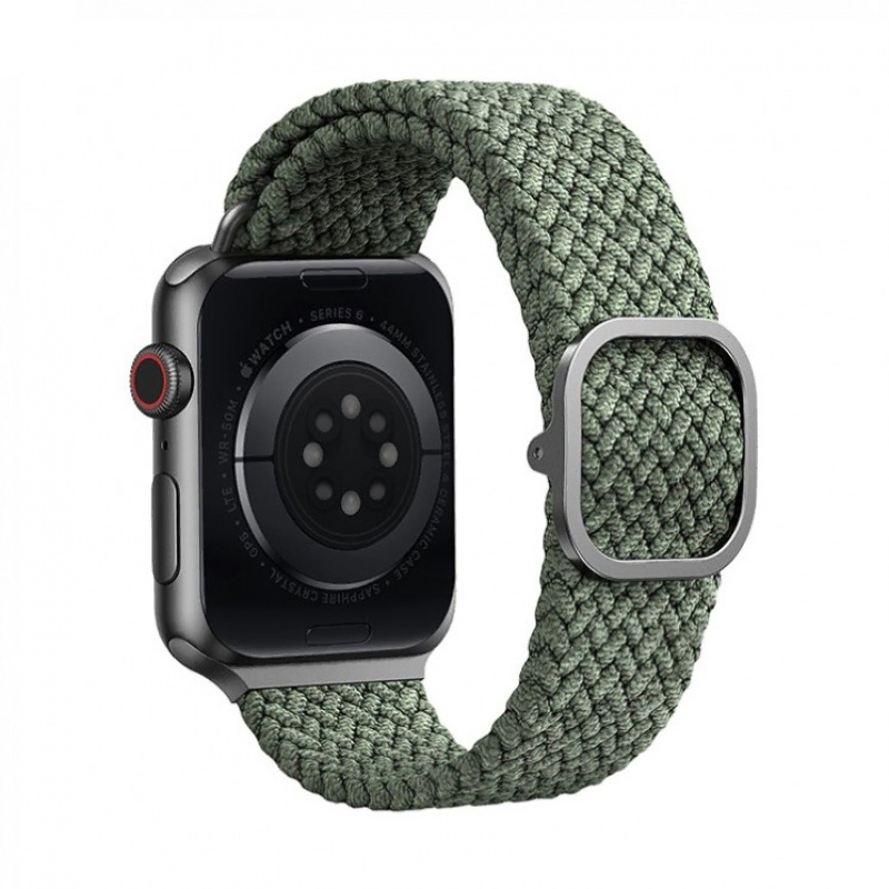 Uniq для Apple Watch 41/40/38 mm ремешок ASPEN Strap Braided Green