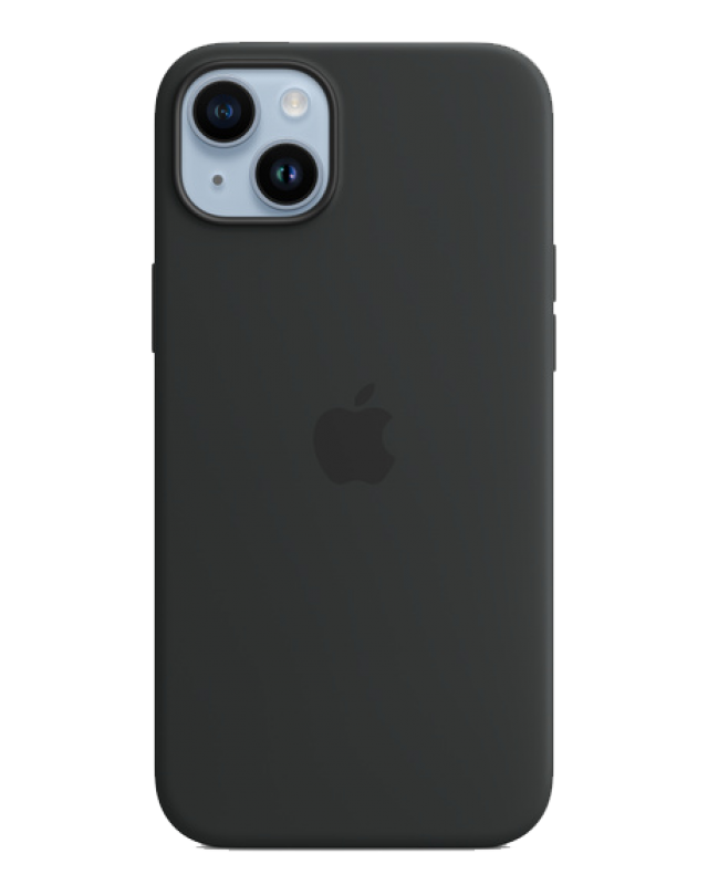Накладка Apple iPhone 14 Silicon Case (Копия, Блистер, Черный)