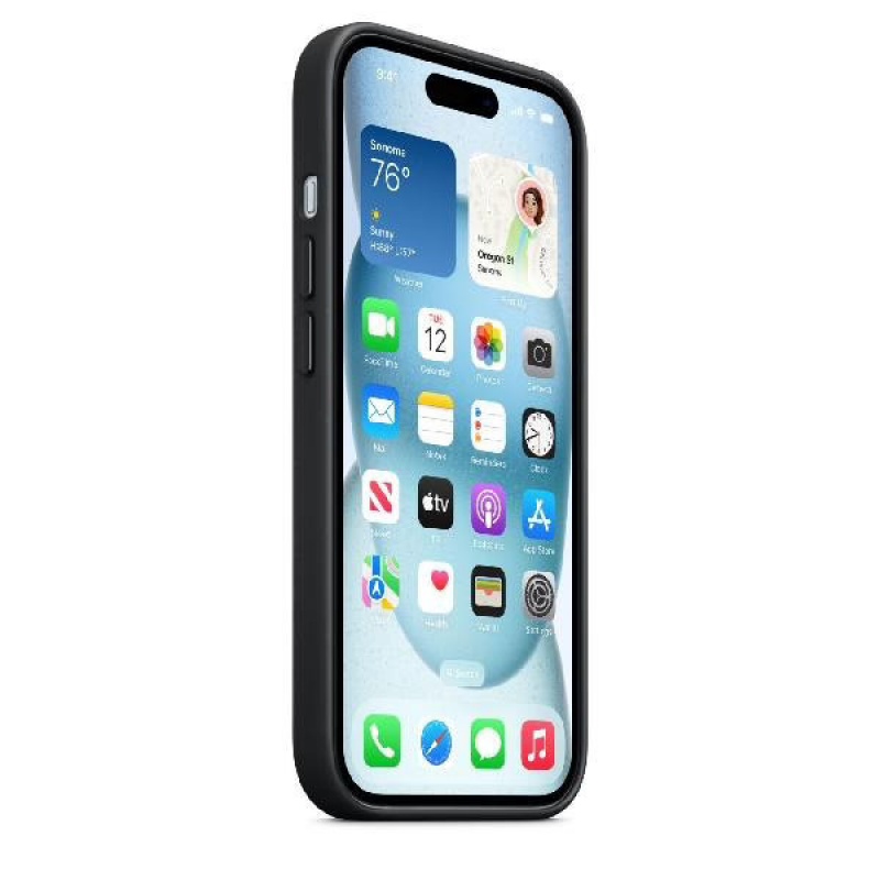 Чехол Apple iPhone 15 FineWoven Case with MagSafe (Black)