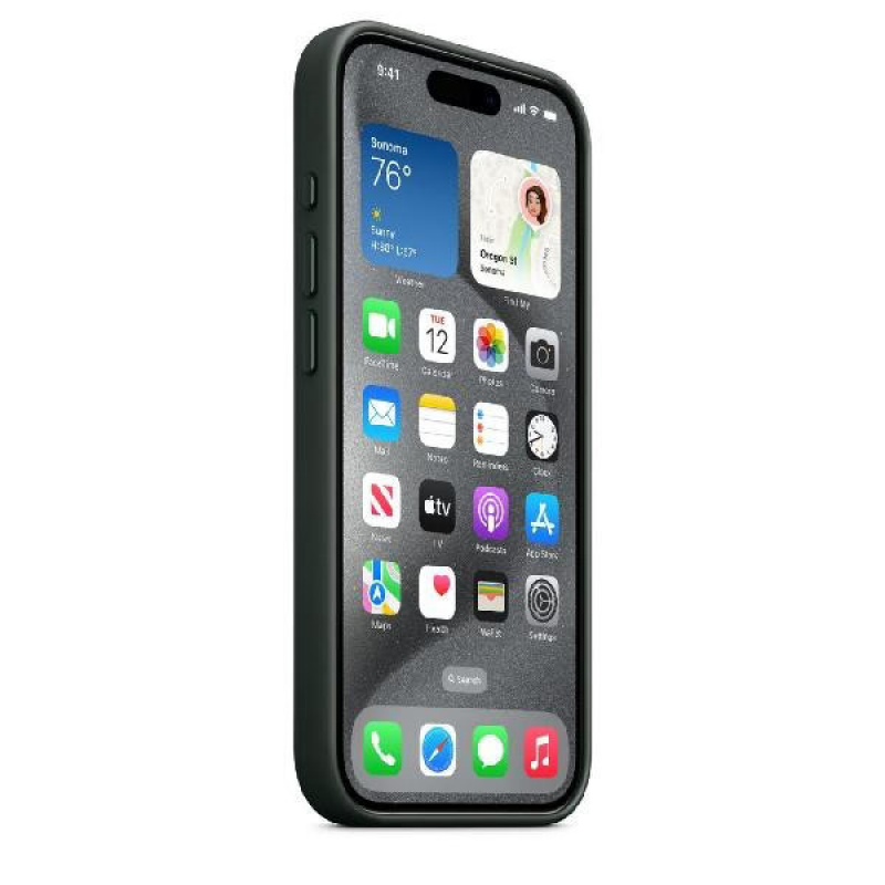 Чехол Apple iPhone 15 Pro FineWoven Case with MagSafe (Evergreen)