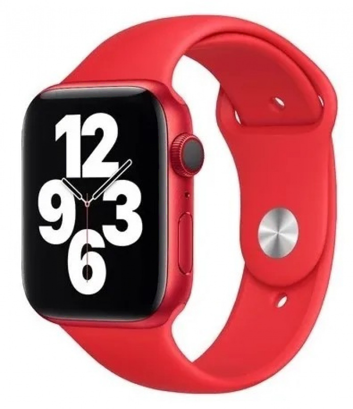 Ремешок силиконовый «vlp» Silicone Band для Apple Watch 42/44 мм, красный
