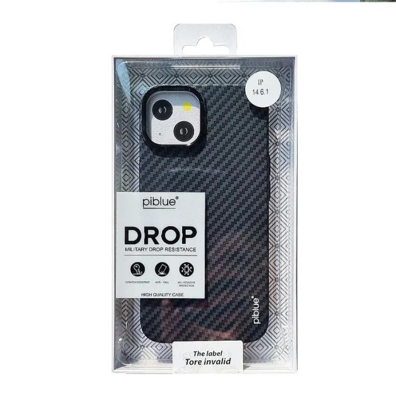 Накладка iPhone 12/12 Pro PiBlue Drop (Черный)