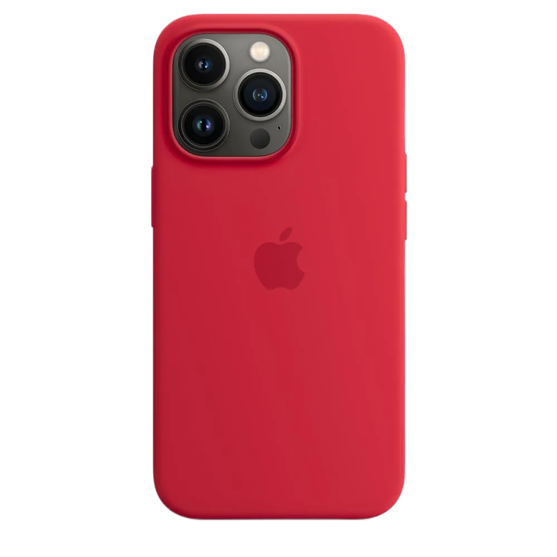 Накладка Apple iPhone 15 Pro Silicon Case MagSafe (Красный)