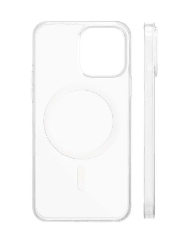 Чехол защитный "vlp" Crystal case with MagSafe для iPhone 14, прозрачный