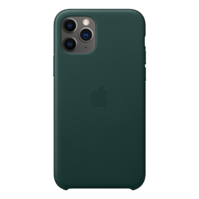 Чехол Apple iPhone 11 Pro Leather Case (Зеленый лес)