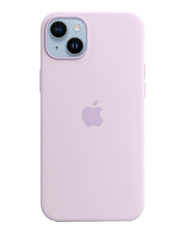 Чехол Apple iPhone 14 Leather Case MagSafe (Сиреневая глициния)