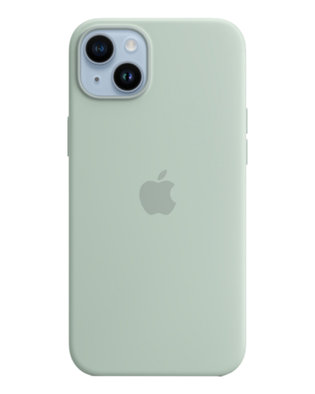 Чехол Apple iPhone 14 Plus Leather Case MagSafe (Зелёная секвойя)