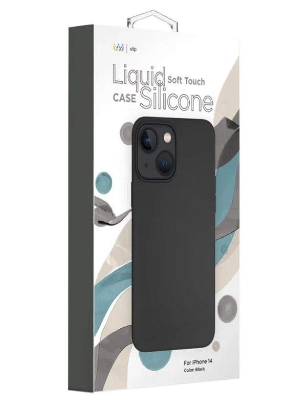 Чехол защитный "vlp" Silicone case для iPhone 14 ProMax, черный
