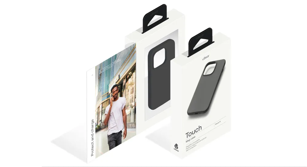 Чехол защитный uBear Touch Mag Case для iPhone 14 (Черный)