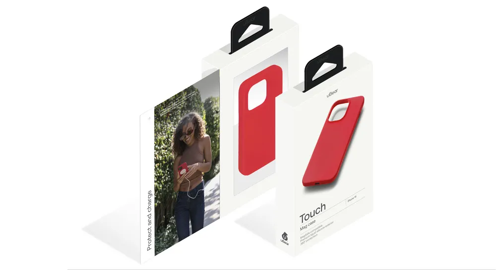 Чехол защитный uBear Touch Mag Case для iPhone 13 (Красный)