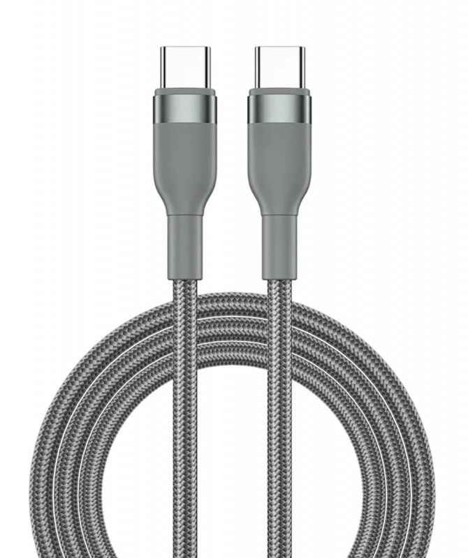 Кабель WIWU Concise USB-C to USB-C 1.2m 100W Grey