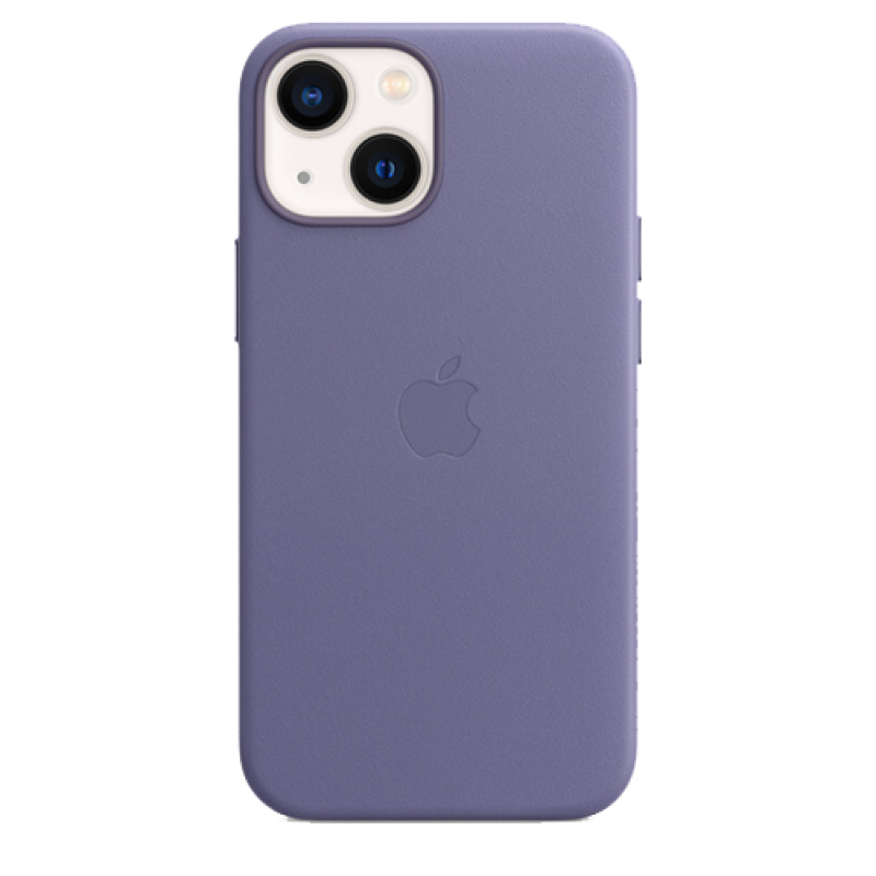 Чехол Apple iPhone 13 Pro Leather Case MagSafe (Сиреневая глициния)
