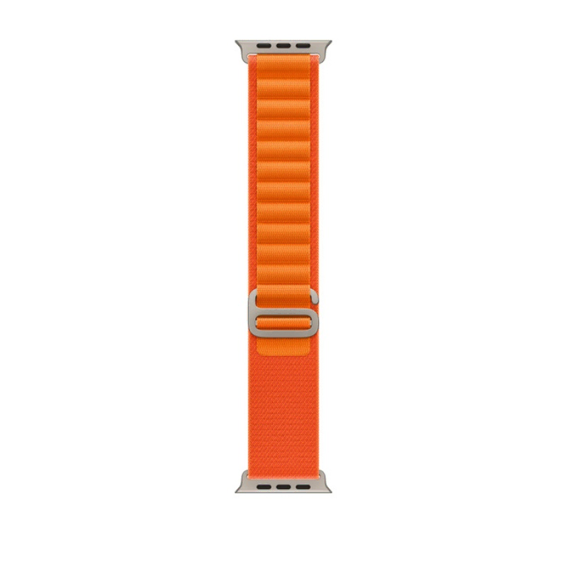 Apple Watch Series Ultra 49mm Titanium Case with Orange Alpine Loop L
