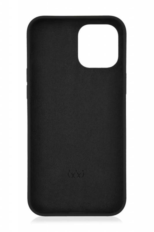 Чехол защитный «vlp» Silicone Сase для iPhone 12/12 Pro, черный