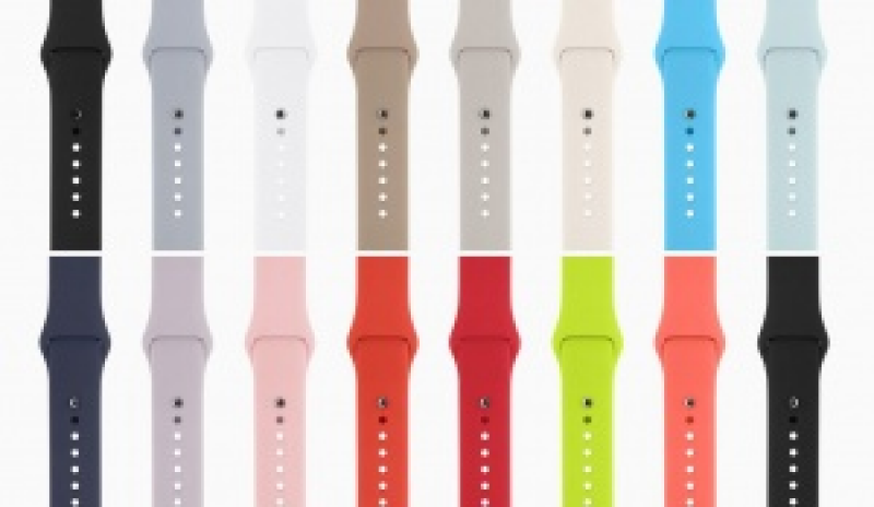 Ремешок Apple Watch Silicon 42mm (Радужный)