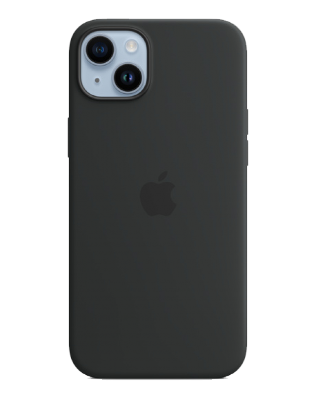 Чехол Apple iPhone 14 Leather Case MagSafe No animation (Темно-синий)