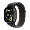 Apple Watch Series Ultra 3 49mm Black Titanium Case with Black/Charcoal Trail Loop M/L