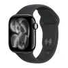 Apple Watch Series 11 42mm Aluminum Jet Black Case Black Sport Band M/L