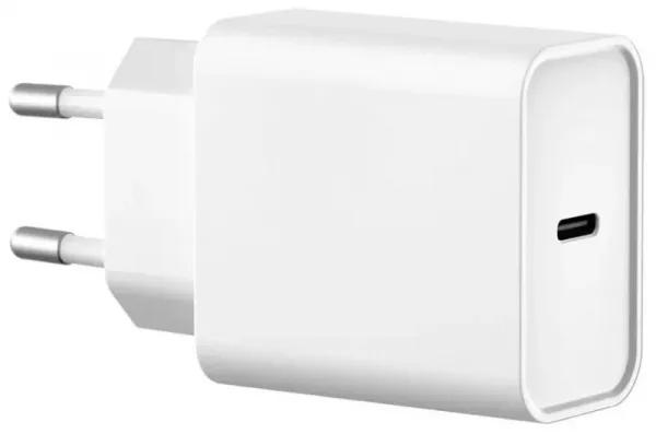 Блок WIWU USB-C 20Вт + Кабель USB-C - USB-C White